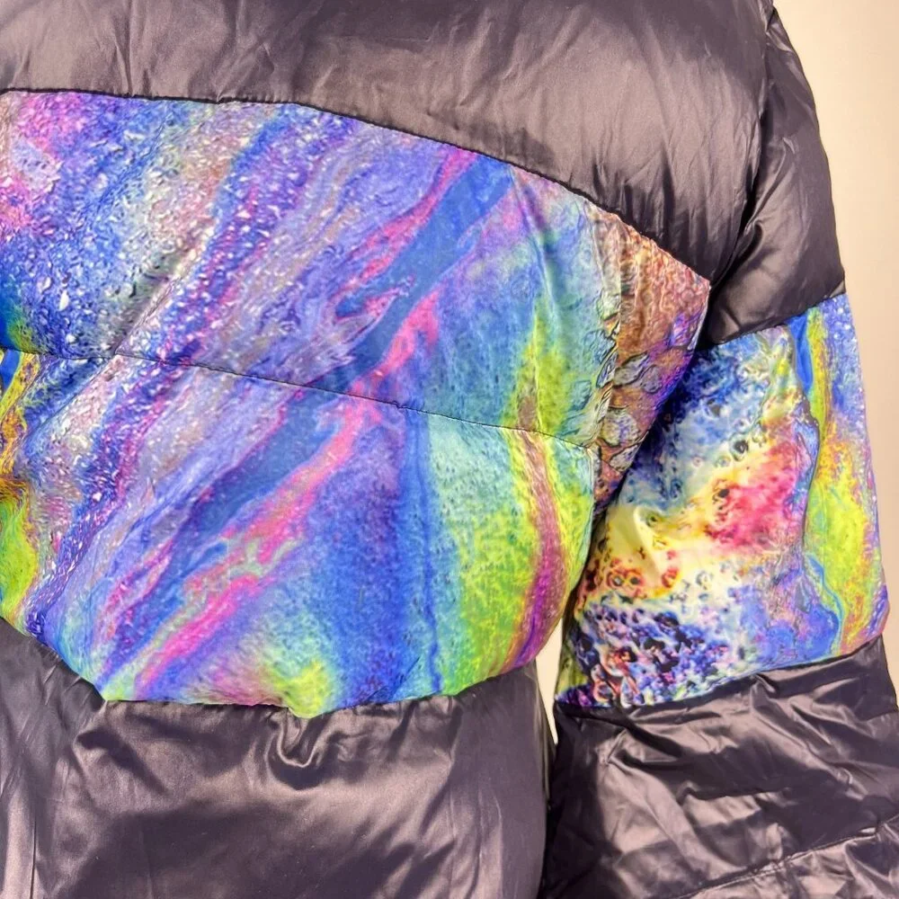 NWOT MSGM Women's Down Puffer Jacket Size S Three-Quarter Sleeve - Picture 8 of 16